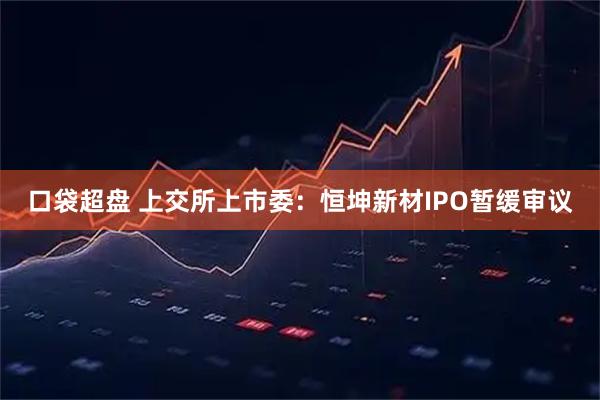 口袋超盘 上交所上市委：恒坤新材IPO暂缓审议